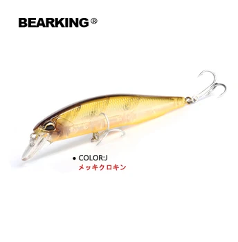 Bearking Mažmeninės žvejybos reikmenys A+ žvejybos masalus sunku masalas 5color pasirinkti 100mm 14.5 g minnow,kokybės profesionalus minnow