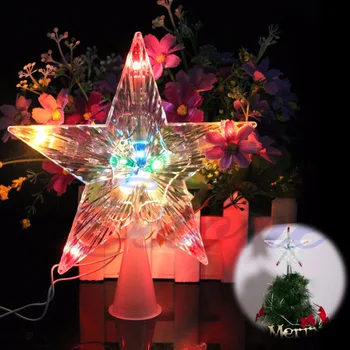 Behogar Mirksi Star LED Varinės Vielos String Spalva Keičiasi Lempos Kalėdų eglutę Vestuves Topper Star Apdailos Šviesos