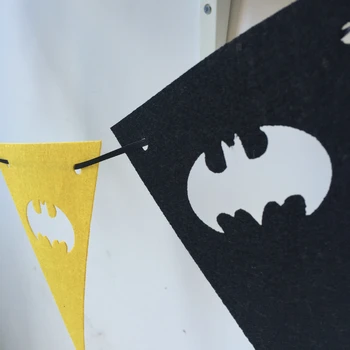 Betmenas Reklama Šaliai tiekia 3 Metrų Manė, Banner Vėliavos su Gimtadieniu Šalis Dekoro Starta tiekimo 5 Vėliavos banner audinys