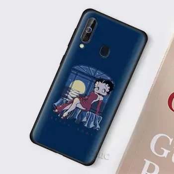 Betty Boop Silikoniniai Dėklai, skirti Samsung Galaxy A50 A51 A40 A70 A71 A20 A30 S A20e A80 Kvantinė TPU Juoda Minkštas Telefono Dangtelį Shell