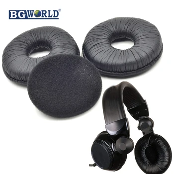 BGWORLD 2 poros Pakeitimo Juoda Ausų pagalvėlės ją pagalvėlių Technics RP-DJ1200 DJ 1200 DJ1210 DJ 1210 DJ ausinės