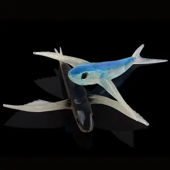 Bionic Plaukioja Žuvys, Jūros Žuvys, Minkštas Tunų Suvilioti Jūrinės Žvejybos Masalas už Kingfish/Tunas/Skumbrės/Marlin/Mahi Mahi Jūros Velkamosiomis
