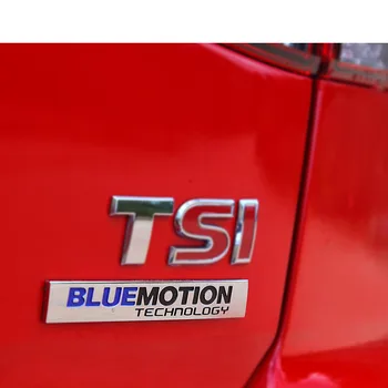 Bluemotion emblema raidžių ženklelis decal logotipo lipdukas Grotelės Volkswagen CC Glof POLO passat Bora MK4 MK5 MK6 CC, TIGUAN lavida