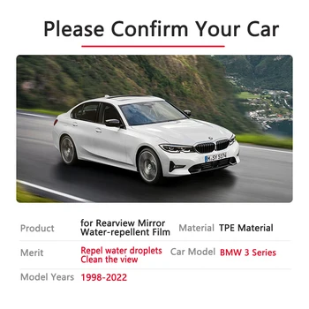 BMW 3 Serijos 1998~2020 E46 Pilnas draudimas Anti Rūko Rainproof Kino galinio vaizdo E90 F30 G20 318i 320i 325i 328i 330i Automobilis Priedai