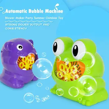 Bubble gun Vandens Pučia Žaislai Mielas Animacinių filmų Gyvūnų Automatinė Burbulo Pūtimo Mašina Maker Vaikai Lauko Vonioje Muilo Žaislai Vandens Žaislas
