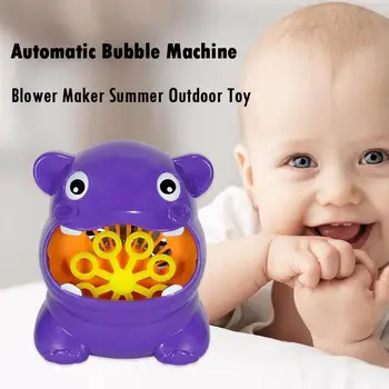 Bubble gun Vandens Pučia Žaislai Mielas Animacinių filmų Gyvūnų Automatinė Burbulo Pūtimo Mašina Maker Vaikai Lauko Vonioje Muilo Žaislai Vandens Žaislas