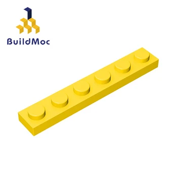 BuildMOC Suderinama Surenka Dalelių Plokštė 3666 1x6 Statybos Blokus 