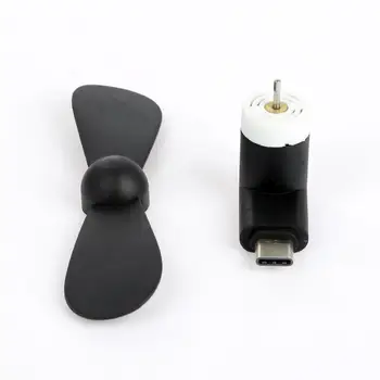 C tipo Port Mini Electric Telefono Aušinimo Ventiliatorius Mažo Vartojimo USB MINI Type C Mažas Ventiliatorius 5 Įtampa išmaniųjų telefonų