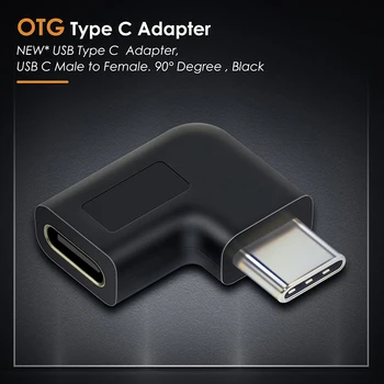 CABLETIME USB C Tipo Adapterio Tipas-C USB OTG C Vyrų ir Moterų 90 Laipsnio Xiao mi Huawei Mate Pro 