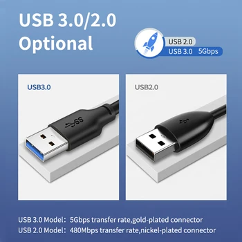 CABLETIME USB USB-A 3.0 Male Tipo Kabelis USB prailginimo Kabelis Radiatorių Standusis USB3.0 Duomenų Perdavimo Kabelis C266