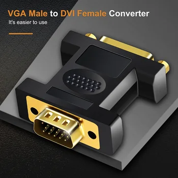CABLETIME VGA Vyras į DVI 24+5 Pin Moterų Konverteris DVI į VGA Adapteris 1080 Auksą, padengtą DVI Konverteris forComputer PC Nešiojamas C11