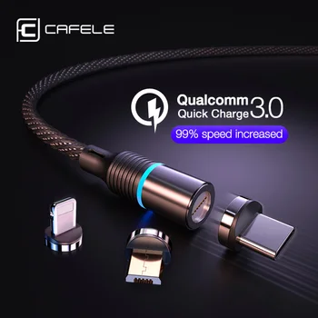 Cafele magnetinio įkroviklio kabelis, mikro usb c tipo kabelio 