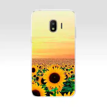Case For Samsung Galaxy J4 2018 Silikono Bumper Samsung Galaxy J4 plius 2018 Atgal Funda Krepšys Galaxy J4 J400F Padengti 5.5