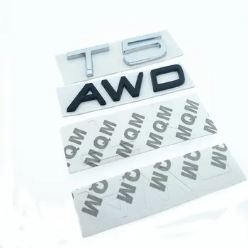 CDIY 3D Metalo T5 T6 AWD LOGOTIPĄ, Emblemų, Ženklų Automobilių Lipdukas Raidė Lipdukas Automobilio 