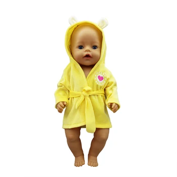 Chalatas Kostiumas Tinka gimęs kūdikis 43cm Lėlės Priedai 17inch baby Doll