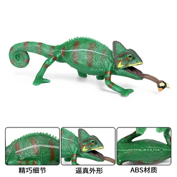 Chameleonas Driežas Gyvūnų Skaičius Kolekcines, Žaislai Laukinių Gyvūnų Pažinimo Veiksmų Skaičiai Vaikai Plastikiniai Modelis Žaislai