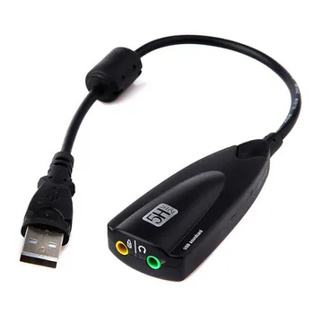 CHIPAL 5HV2 Išorinė USB Garso plokštė 7.1 Kanalo USB 2.0 į 3D CH Virtualių Kanalų Garso Takelių Garso Adapteris Tarjeta de sonido