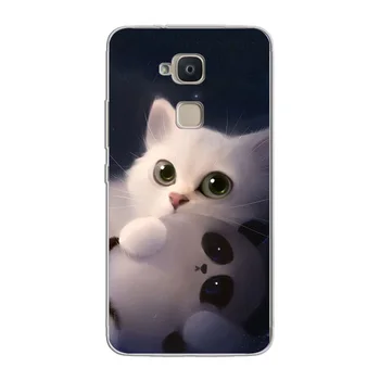 Ciciber Už BQ Aquaris U2 C U X5 V VS X2, X M Plus Lite Pro Minkštos TPU Telefoną Atveju BQ E5s M5 M5.5 Mielas kačiukas Katė Rubisafe Funda