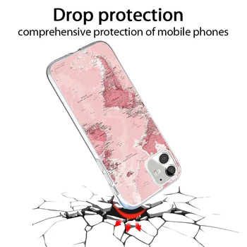 Ciciber Žemėlapis Aistra Atveju Iphone 12 Case for iPhone 12 11 Pro XR 7 X XS MAX 8 6 6S Plius 5 5S SE 2020 Silikono Funda Coque