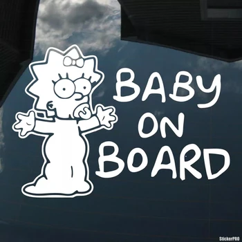 CK2282#15*21cm Kūdikių Laive juokinga automobilio lipdukas vinilo decal sidabro/juoda automobilį auto lipdukai automobilio buferio langą