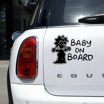CK2282#15*21cm Kūdikių Laive juokinga automobilio lipdukas vinilo decal sidabro/juoda automobilį auto lipdukai automobilio buferio langą