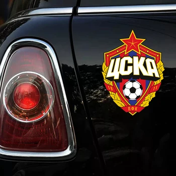 CK2714#14*19cm Maskvos CSKA juokinga automobilio lipdukas spalvingas lipdukas spausdinimo pvc automobilį auto lipdukai automobilio buferio lango automobilių papuošimai