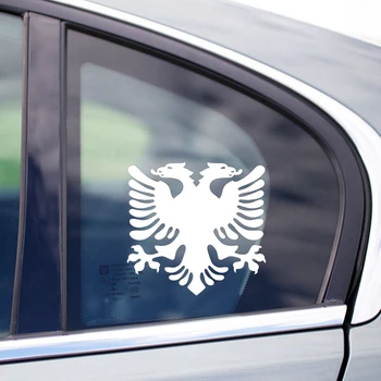 CK3256# albanų erelis atspindintis juokinga automobilio lipdukas vinilo decal vandeniui automobilį auto lipdukai sidabro/ juodos spalvos bamperis