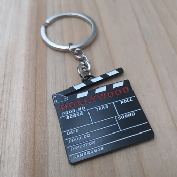 Clapperboard keychain raktų žiedas kūrybos key chain raktų pakabukas aukštos kokybės portachiavi chaveiro llaveros maišelį, žavesio