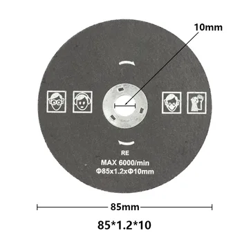 CMCP 85mm Pjovimo Diskai 85x10/15mm Apskrito Dervos Šlifavimo Ratas Pjūklų Geležtės, Metalo Pjovimo Pluošto Pjovimo Diskas, Šlifavimo Įrankiai
