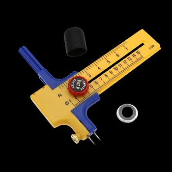 Compas s Ratą Cutter Apvalus Pjovimo Peilis, Reguliuojama 10-150mm Gumos, Popieriaus Iškirpti Odos Įrankis su 6 Atsarginės Geležtės