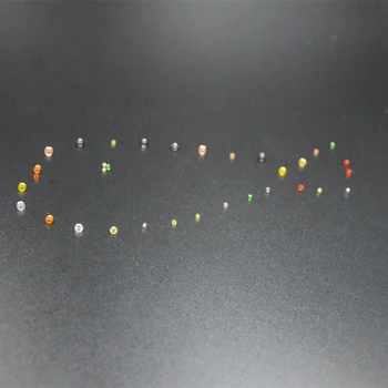 CONTEMPLATOR 12colors skristi susiejimas holografinis nimfa galvos granulių dia.3mm/2mm/1,5 mm žudikas margasis stiklo karoliukai musė medžiagos