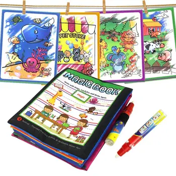Coolplay Magija Vandens Piešimo Knyga Spalvinimo Knygelė Tapybos Valdybos Doodle Knygos Piešimo Žaislai, Edukaciniai Žaislai Vaikams Kalėdų Dovanos
