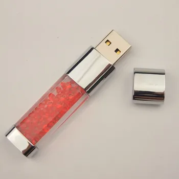 Crystal LED šviesos Pen ratai 128MB 4GB 8GB 16GB 32GB mini USB pendrive 64GB Užsakymą USB Flash Drive, usb2.0 PenDrive memory Stick