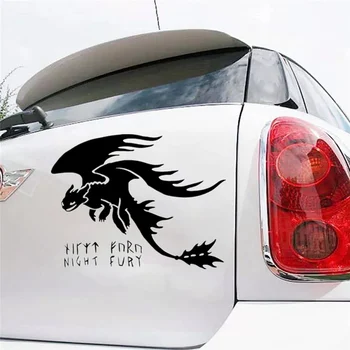 CS-1658# dragon Toothless ir Naktį Fury atspindintis juokinga automobilio lipdukas vinilo decal auto automobilių lipdukai stiliaus automobilių apdailos