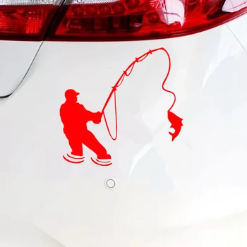 CS-1805# juokinga automobilio lipdukas žvejybos žvejys vandeniui kelių dydžių vinilo decal auto automobilių lipdukai stilius