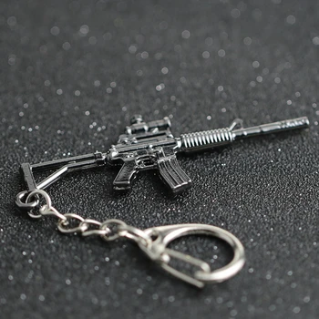 CS GO CSGO PLG Keychain M4 M4A1 Carbine Šautuvas, Pistoletas Ginklas Counter Strike Žaidimas Kryžiaus Gaisro paketų prižiūrėtojų raktinę Klavišą Grandinės Žiedas Juvelyriniai dirbiniai Didmeninė