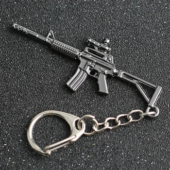 CS GO CSGO PLG Keychain M4 M4A1 Carbine Šautuvas, Pistoletas Ginklas Counter Strike Žaidimas Kryžiaus Gaisro paketų prižiūrėtojų raktinę Klavišą Grandinės Žiedas Juvelyriniai dirbiniai Didmeninė