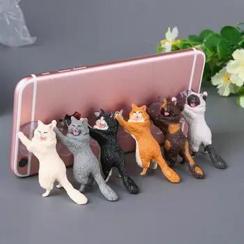 Cute Kačių Telefono Turėtojas Mobiliųjų Telefonų Priedai Desk Mount Automobilinį Laikiklį Universalus Tablečių Stovas Mount Gyvis Laikiklis