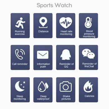 D13 116 Plus Smart Watch Širdies ritmo Smart Apyrankė Sporto Laikrodžiai Smart Juosta atspari Vandeniui Smartwatch 
