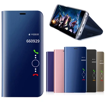 Danga Smart Veidrodis, Flip Case for Samsung Galaxy S10 5G 2019 Odinis Telefono Galinį Dangtelį atsparus smūgiams SamsungS105G GalaxyS105G S105G