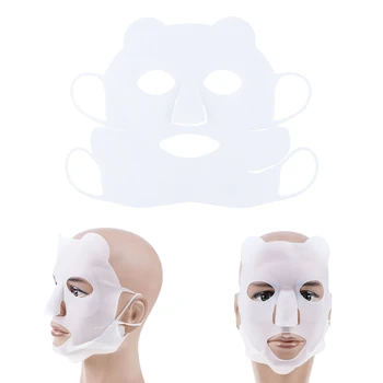 Daugkartinio Naudojimo Drėkinamasis Silikono Veido Kaukė Apima Ausies Kabliuko Išgaravimo Veido Slim Kaukė Padengti Grožio Priemonė Odos