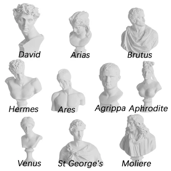 David Galvos Portretai Graikų Mitologijoje Statulėlės Mini Gipso Krūtinė Statula Gipso Piešimo Praktikos Amatų Žinomų Skulptūrų Šiaurės