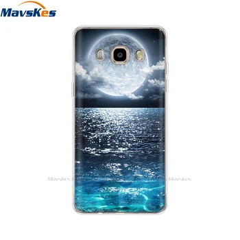 Dažų Telefono dėklas Samsung Galaxy J5 2016 J510F Minkšto Silikono TPU Animacinių filmų Protector Cover Case For Samsung J5 2016 J510 Bamperis