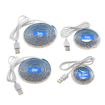 DC5V USB UV Led Šviesos Juostelės 2835 Ultravioletinių Dezinfekavimo String Lempos 