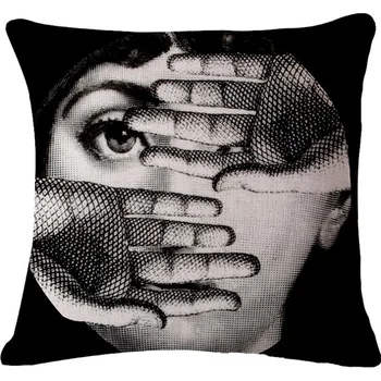 Dekoratyvinis mesti pagalvės atveju Mielas Animacinių filmų veido Kėdė pagalvėlė padengti sofa namų dekoro almofadas užvalkalas už Namų dekoro