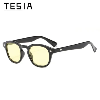 Derliaus johnny deppas akiniai nuo saulės vyrams, prekės ženklo dizaineris ovalo spalva retro saulės akiniai su skaidraus lęšio didmeninė lašas laivybos