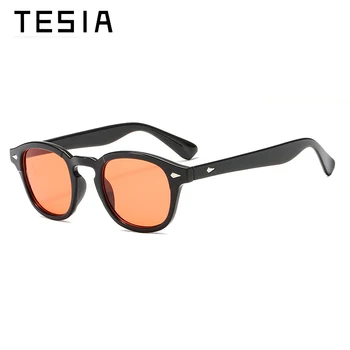 Derliaus johnny deppas akiniai nuo saulės vyrams, prekės ženklo dizaineris ovalo spalva retro saulės akiniai su skaidraus lęšio didmeninė lašas laivybos