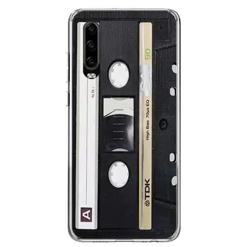 Derliaus Magnetinių Juostų Kasetės Telefoną Atveju Huawei P40 30 P20 Mate 30 20 10 Pro P10 Lite P Smart Z + 2019 Dovana Coque Padengti Ca
