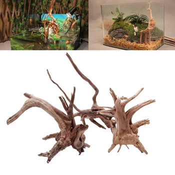 Derva Akvariumas Medžio Apdaila, Dirbtinis Driftwood Žuvų Bakas Dervos Ornamentu Kraštovaizdžio Puošmena