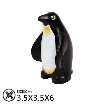 Didelis Dalelių Vandenyno Gyvūnų, Statyba Blokai Ryklys Pingvinas Banginis Plytų Aksesuaras Žaislai Vaikams Suderinama Su Duplos Zoologijos Sodas